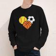 Mom Sports Heart Soccer Basketball Baseball Softball Youth Long Sleeve Tee Mom Sports Heart Soccer Basketball Baseball Softball Youth Long Sleeve Tee
