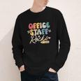 Office Staff Rocks Back To School Secretary Administrative Youth Long Sleeve Tee