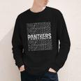 Panthers Mascot Back To School Spirit Sports Team Men Women Youth Long Sleeve Tee