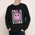 Pre-K Vibes Groovy Back To School PreK Preschool Girls Kids Youth Long Sleeve Tee Pre-K Vibes Groovy Back To School PreK Preschool Girls Kids Youth Long Sleeve Tee