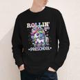 Preschool Back To School First Day Girls PreK Rollin Unicorn Youth Long Sleeve Tee