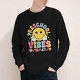 Preschool Vibes Smile Face Back To School Kinder Girls Kids Youth Long Sleeve Tee Preschool Vibes Smile Face Back To School Kinder Girls Kids Youth Long Sleeve Tee