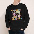 Readers Are Leaders Book Lover Back To School Groovy Girls Youth Long Sleeve Tee