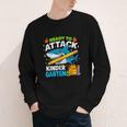 Ready To Attack Kindergarten Shark Back To School Kids Youth Long Sleeve Tee Ready To Attack Kindergarten Shark Back To School Kids Youth Long Sleeve Tee
