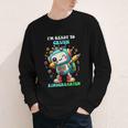 Ready To Crush Kindergarten Cute Robot Back To School Youth Long Sleeve Tee Ready To Crush Kindergarten Cute Robot Back To School Youth Long Sleeve Tee