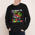 Ready To Crush Kindergarten T-Rex Back To School Boys Youth Long Sleeve Tee Ready To Crush Kindergarten T-Rex Back To School Boys Youth Long Sleeve Tee