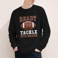 Ready To Tackle 5th Grade Football Back To School Kids Boys Youth Long Sleeve Tee