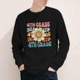 Retro 4th Grade Daisy Colorful Back To School Fourth Grade Youth Long Sleeve Tee