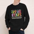 Retro Groovy Office Staff Life Flowers Back To School Youth Long Sleeve Tee Retro Groovy Office Staff Life Flowers Back To School Youth Long Sleeve Tee