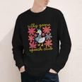 Retro Silly Goose Speech Therapy SLP Back To School Youth Long Sleeve Tee Retro Silly Goose Speech Therapy SLP Back To School Youth Long Sleeve Tee