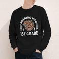 Roaring Into 1st Grade Roaring Tiger Back To School Boy Girl Youth Long Sleeve Tee Roaring Into 1st Grade Roaring Tiger Back To School Boy Girl Youth Long Sleeve Tee