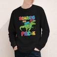 Roaring Into Pre-K Preschool Dinosaur Back To School Youth Long Sleeve Tee