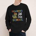 Roaring Into Preschool First Day Back To School Students Youth Long Sleeve Tee Roaring Into Preschool First Day Back To School Students Youth Long Sleeve Tee