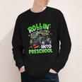 Rollin' Into Preschool Monster Truck Back To School Boys Youth Long Sleeve Tee Rollin' Into Preschool Monster Truck Back To School Boys Youth Long Sleeve Tee