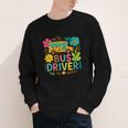 School Bus Driver Boho Floral Leopard Back To School Womens Youth Long Sleeve Tee School Bus Driver Boho Floral Leopard Back To School Womens Youth Long Sleeve Tee