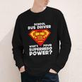 School Bus Driver Superhero Back To School Youth Long Sleeve Tee