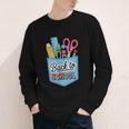 School Supplies In Pocket Back To School Boys Girls Youth Long Sleeve Tee School Supplies In Pocket Back To School Boys Girls Youth Long Sleeve Tee