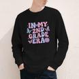 In My Second 2nd Grade Era Groovy Back To School Students Youth Long Sleeve Tee