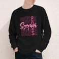 Senior 2025 Coquette Pink Bow Class Of 2025 Back To School Youth Long Sleeve Tee Senior 2025 Coquette Pink Bow Class Of 2025 Back To School Youth Long Sleeve Tee