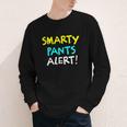 Smarty Pants Alert Nerd & Kids Back To School Youth Long Sleeve Tee Smarty Pants Alert Nerd & Kids Back To School Youth Long Sleeve Tee