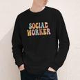 Social Worker Groovy Women Appreciation Day Back To School Youth Long Sleeve Tee Social Worker Groovy Women Appreciation Day Back To School Youth Long Sleeve Tee