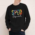 Sped Squad For Work Tie Dye Back To School Appreciation Day Youth Long Sleeve Tee
