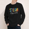 STEAM Squad For Work Tie Dye Back To School Appreciation Day Youth Long Sleeve Tee