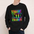 Straight Into 4th Grade Fourth Grade Back To School Youth Long Sleeve Tee Straight Into 4th Grade Fourth Grade Back To School Youth Long Sleeve Tee
