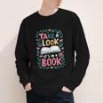 Student Take a Look It's In a Book Back To School Graphic Youth Long Sleeve Tee