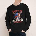 That's My Nephew Out There Baseball Cream Drip Crossed Bat Youth Long Sleeve Tee That's My Nephew Out There Baseball Cream Drip Crossed Bat Youth Long Sleeve Tee