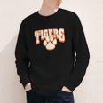 Tigers School Spirit Mascot Back To School Orange Youth Long Sleeve Tee Tigers School Spirit Mascot Back To School Orange Youth Long Sleeve Tee