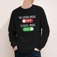 Vacation Mode Off School Mode On Back To School Switch Youth Long Sleeve Tee Vacation Mode Off School Mode On Back To School Switch Youth Long Sleeve Tee