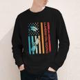 Vintage Class Of 2030 Graduation Back To School USA Flag Youth Long Sleeve Tee