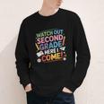 Watch Out 2nd Grade Here I Come Back To School Second Grade Youth Long Sleeve Tee Watch Out 2nd Grade Here I Come Back To School Second Grade Youth Long Sleeve Tee