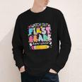 Watch Out First Grade Here I Come Back To School Boy Kids Youth Long Sleeve Tee