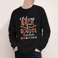Welcome Back To School Lunch Lady Leopard On First Day Of School Youth Long Sleeve Tee Welcome Back To School Lunch Lady Leopard On First Day Of School Youth Long Sleeve Tee