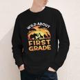 Wild About First Grade Zoo Animals Back To School Safari Youth Long Sleeve Tee Wild About First Grade Zoo Animals Back To School Safari Youth Long Sleeve Tee