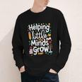Women's Helping Little Minds Grow Back To School Apparel Youth Long Sleeve Tee Women's Helping Little Minds Grow Back To School Apparel Youth Long Sleeve Tee