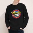 Wonder Lunch Lady Super Woman Power Superhero Back To School Youth Long Sleeve Tee