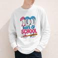100 Days Of School Baseball Drip Bat 100th Day Of School Boy Youth Long Sleeve Tee