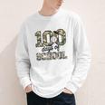 100 Days Of School Camo Baseball Camouflage For Kids Youth Long Sleeve Tee
