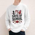100 Days Of School Coquette Bow Baseball 100th Day Girl Kid Youth Long Sleeve Tee