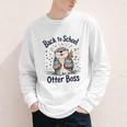Back To School Like An Otter Boss Cute First Day Of School Youth Long Sleeve Tee Back To School Like An Otter Boss Cute First Day Of School Youth Long Sleeve Tee