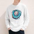 Baseball Drip Ice Cream Sprinkles Baseball Player Premium Tri-Blend Youth Long Sleeve Tee