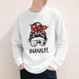 Classy Nana Life Soccer Messy Bun Baseball Mother's Day Youth Long Sleeve Tee Classy Nana Life Soccer Messy Bun Baseball Mother's Day Youth Long Sleeve Tee