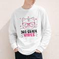 Cute 3rd Grade Vibes Cat Kitten Lover Back To School Girls Youth Long Sleeve Tee Cute 3rd Grade Vibes Cat Kitten Lover Back To School Girls Youth Long Sleeve Tee