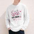 Cute 6th Grade Vibes Cat Kitten Lover Back To School Girls Youth Long Sleeve Tee