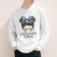 Fifth Grade Vibes Messy Hair Bun Girl Back To School 5th Youth Long Sleeve Tee Fifth Grade Vibes Messy Hair Bun Girl Back To School 5th Youth Long Sleeve Tee