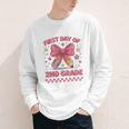 First Day Of 2nd Grade Coquette Back To School Girls Kids Youth Long Sleeve Tee First Day Of 2nd Grade Coquette Back To School Girls Kids Youth Long Sleeve Tee