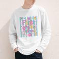First Grade Vibes Cute Groovy Back To School 1st Grade Girls Youth Long Sleeve Tee First Grade Vibes Cute Groovy Back To School 1st Grade Girls Youth Long Sleeve Tee